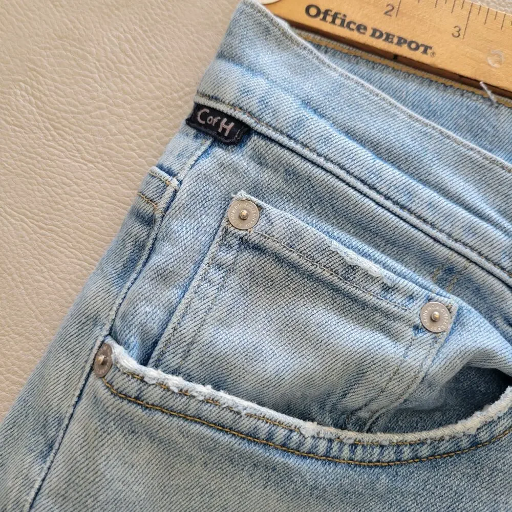 Citizens of Humanity Gage Classic Straight Jeans Mens 33 Light Wash Stretch USA